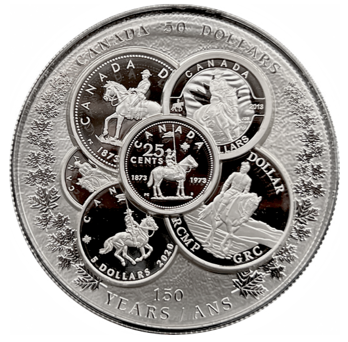 2023 50$ 5 oz. Pure Silver Coin - Curated Collection-RCMP