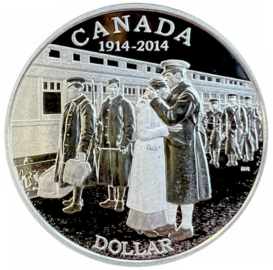2014 Canada Silver Proof Dollar-100th Anniversary of the declaration of the First World War