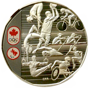2016 Canada Limited Edition Proof Silver Dollar-Celebrating Canadian Athletes