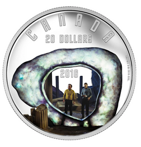 2016 20 Dollars Fine Silver Coin-Star Trek-The City on the Edge of Forever