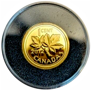 2012 Canada 1/25 Ounce Gold Coin  Farewell to the Penny