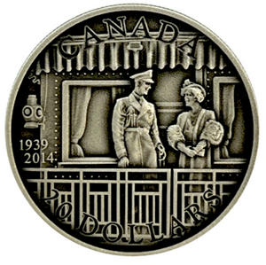 2014 20 Dollars Fine Silver Coin-75th Anniversary of the First Royal Visit