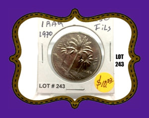 1970 Iraq 250 Fils F.A.O.Nickel Coin UNC Lot-243