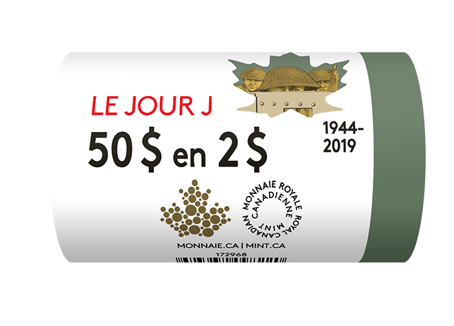 2019 Coloured $2 Special Wrap Roll-75 th Anniversary of D-Day