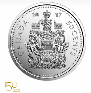 2017 50-Cent Special Wrap Roll Pack official and Coat of Arms of canada