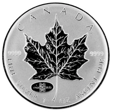1998-(1908) Silver maple Leaf with Privy Marks-90th Anniversary R.C.M.