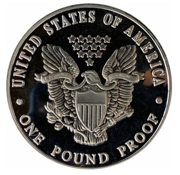 アメリカ合衆国 1 Troy Pound Silver Bar 9Fine Mint 1 Troy Pound Silver Round - Precious Metals, 12