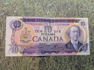 Bank of canada 10 Dollars Lawson Bouey Serial: T/Z 0298680 Lot: 444
