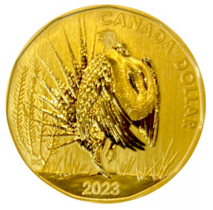 2023 Canada Specimen Loonie Greater Sage-Grouse