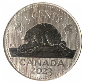 2023 Canada Five Cents Specimen Nickel Beaver