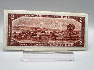 1954 Bank of Canada Two Dollars EF Serial-KB 7624014