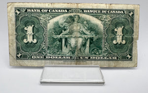 1937 Bank of canada BC-21d One Dollars G-4 Coyne Towers, Serial-WM 0856922