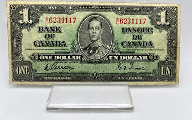 1937 Bank of canada BC-21c One Dollars F-12 Gordon Towers, Serial-EL 6231117