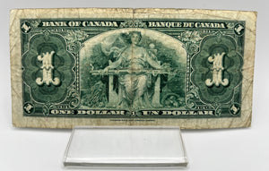 1937 Bank of canada BC-21d One Dollars f-12 Coyne Towers, Serial-TM 6352421