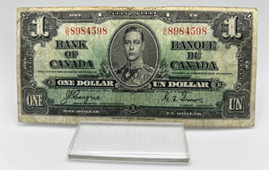 1937 Bank of canada BC-21d One Dollars f-12 Coyne Towers, Serial-DN 8984598