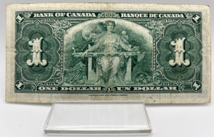 1937 Bank of canada BC-21c One Dollars f-12 Coyne Towers, Serial-BN 7164967