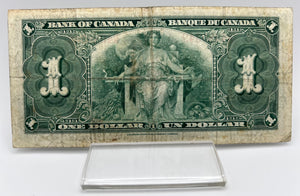 1937 Bank of canada BC-21c One Dollars f-12 Gordon Towers, Serial-DM 4980349