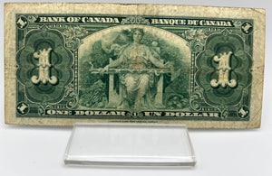 1937 Bank of canada BC-21c One Dollars f-12 Gordon Towers, Serial-YA 6432933