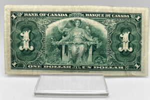 1937 Bank of canada BC-21c One Dollars F-15 Gordon Towers, Serial-LL 4531563