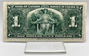 1937 Bank of canada BC-21c One Dollars VF-20 Gordon Towers, Serial-JM 8027958