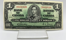 1937 Bank of canada BC-21c One Dollars VF-20 Gordon Towers, Serial-CL 6831838