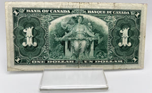 1937 Bank of canada BC-21c One Dollars VF-20 Gordon Towers, Serial-LM 9374765