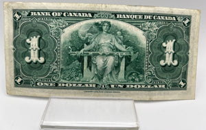 1937 Bank of canada BC-21c One Dollars VF-20 Gordon Towers, Serial-NM 8316578