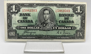 1937 Bank of canada BC-21d One Dollars VF-30 Coyne Towers, Serial-NN 5983593