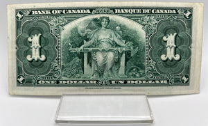 1937 Bank of canada BC-21d One Dollars UNC Coyne Towers, Serial-UN 7795212