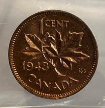 Canada One Cent 1943 MS-65 ICCS