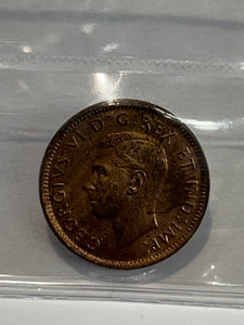 Canada One Cent 1943 MS-63 ICCS