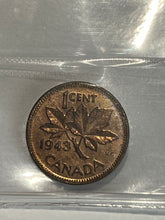 Canada One Cent 1943 MS-63 ICCS