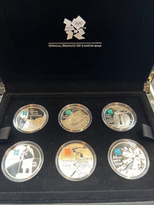 2012 Royal Mint Celebration of Britain Six Coin Set Great British Icons