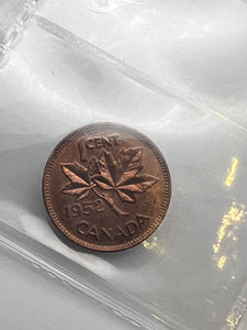 Canada One Cent 1952 MS-65 ICCS