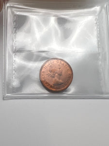 Canada One Cent 1955 MS-65 ICCS-SF-LG-Denticles
