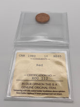 Canada One Cent 1980 MS-65 ICCS