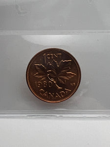 Canada One Cent 1980 MS-66 ICCS