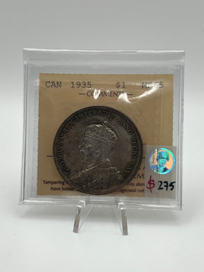 Canada Silver One Dollar 1935 MS-65 ICCS