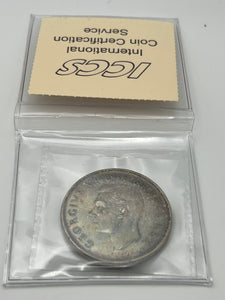 Canada Silver One Dollar 1951 AU50 ICCS