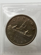 Canada Silver One Dollar 1955 AU50 ICCS-Arnprior With Die Breaks