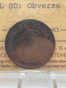 CANADA ONE CENT 1891 ICCS VF-30 SL SD-OBVERSE 3