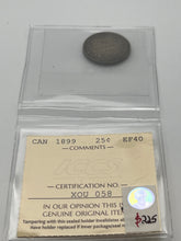 CANADA SILVER TWENTY-FIVE CENTS 1899 ICCS EF-40