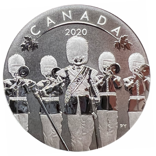2020 Canada Fine Silver $10 O Canada-Changing of the Guard