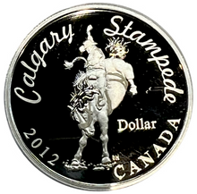2012 Canada Silver Proof Dollar-100 th Year of the Calgary Stampete