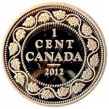 2012 Canada Farewell to Penny One 1 Cent Pure .9999 Silver