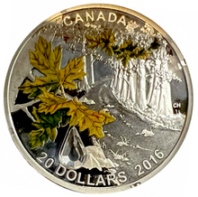 2016 Canada 20 Dollars Fine Silver Coin, Swarovski Crystal - Jewel of the Rain Bigleaf Maple