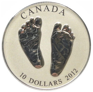 2012 Canada Fine Silver Proof $10 Welcome to the World, Ten Dollars