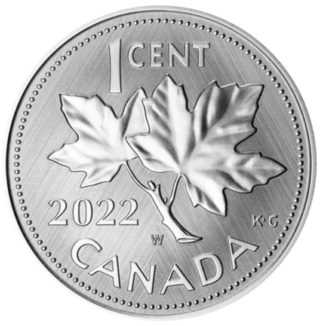 2022  Fine Silver Coin 1-Cent Coin-10th Anniversary of the Farewell to the penny-W Mint Mark