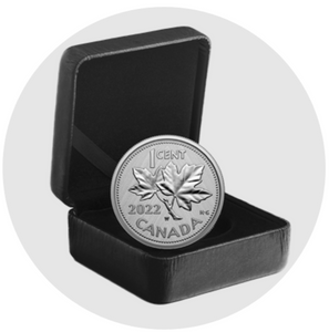 2022  Fine Silver Coin 1-Cent Coin-10th Anniversary of the Farewell to the penny-W Mint Mark