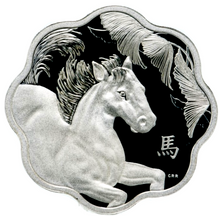 2014 $15 Fifteen Dollars-Lunar Lotus-YEAR OF THE HORSE